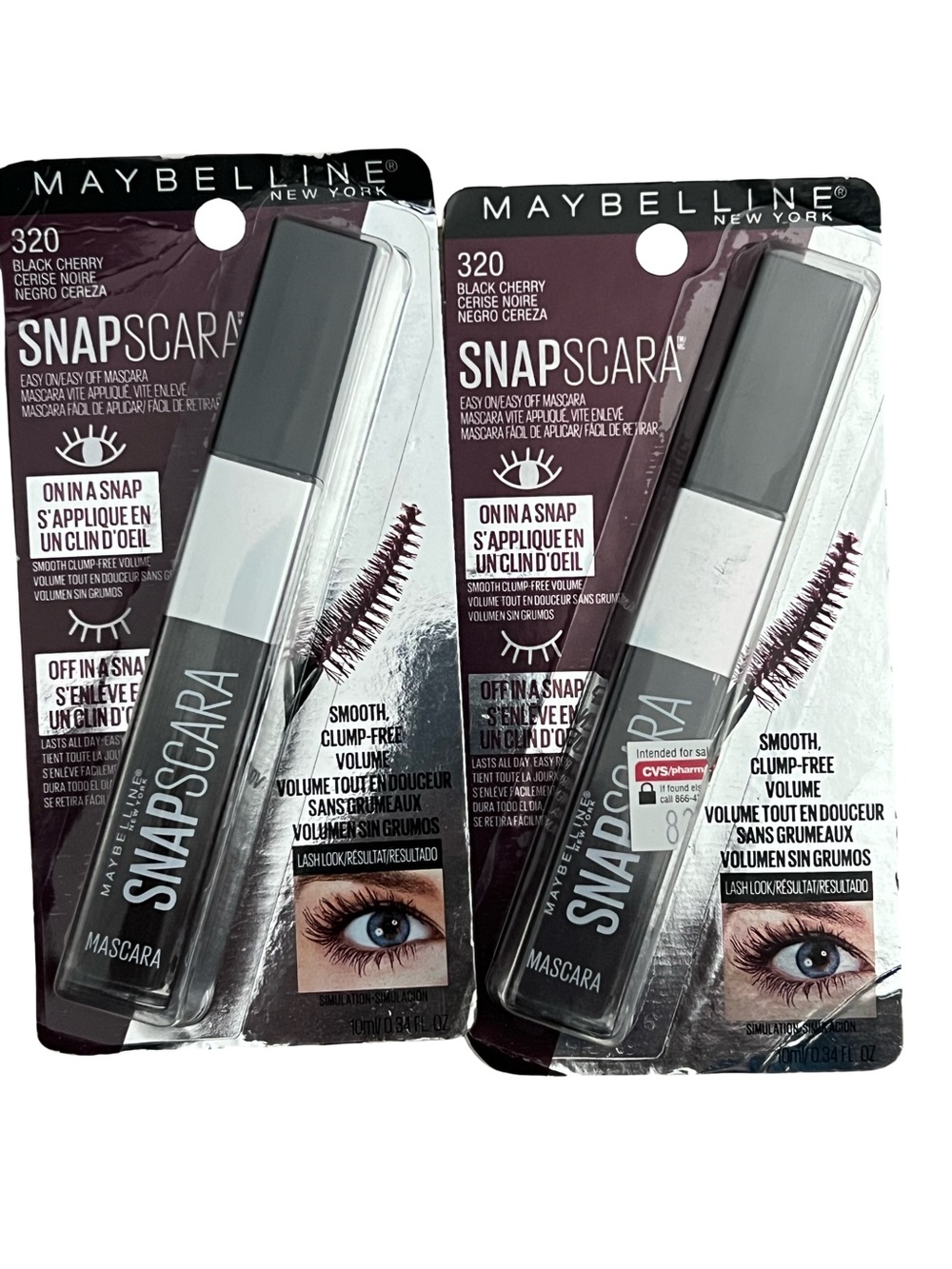 Maybelline Snapscara Mascara - Black Cherry 320 (Set of 2) FINAL PRICE DROP